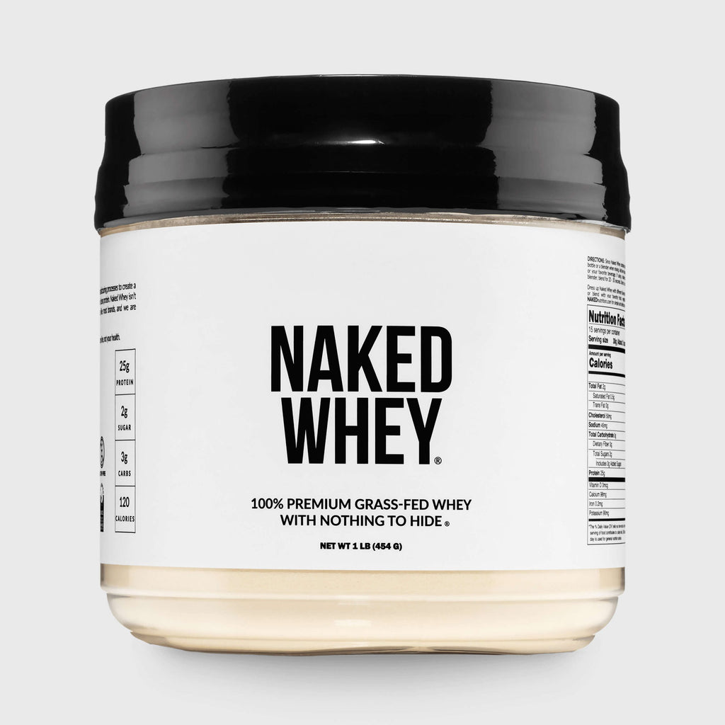 Grass Fed Whey Protein Powder - Unflavored - Compact Size for Easy Mixing at Home or On the Go