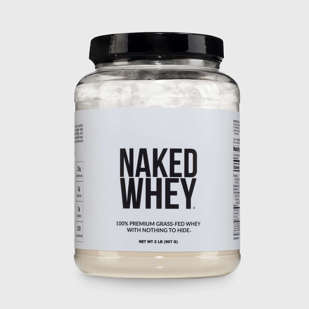Grass Fed Whey Protein Powder - Unflavored - Standard Size for Easy Mixing at Home or On the Go