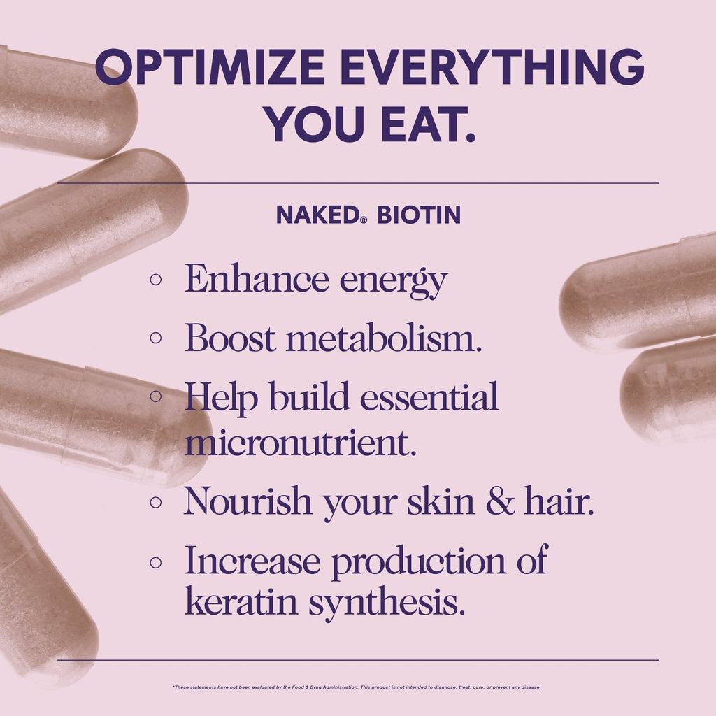 Daily Biotin Supplement - Biotin for Convenient Home or Travel Use