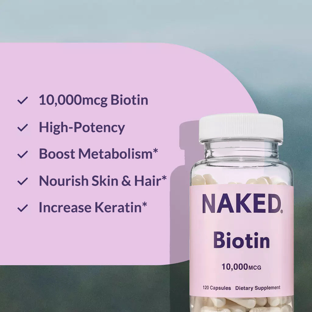 Daily Biotin Supplement - Biotin for Convenient Home or Travel Use