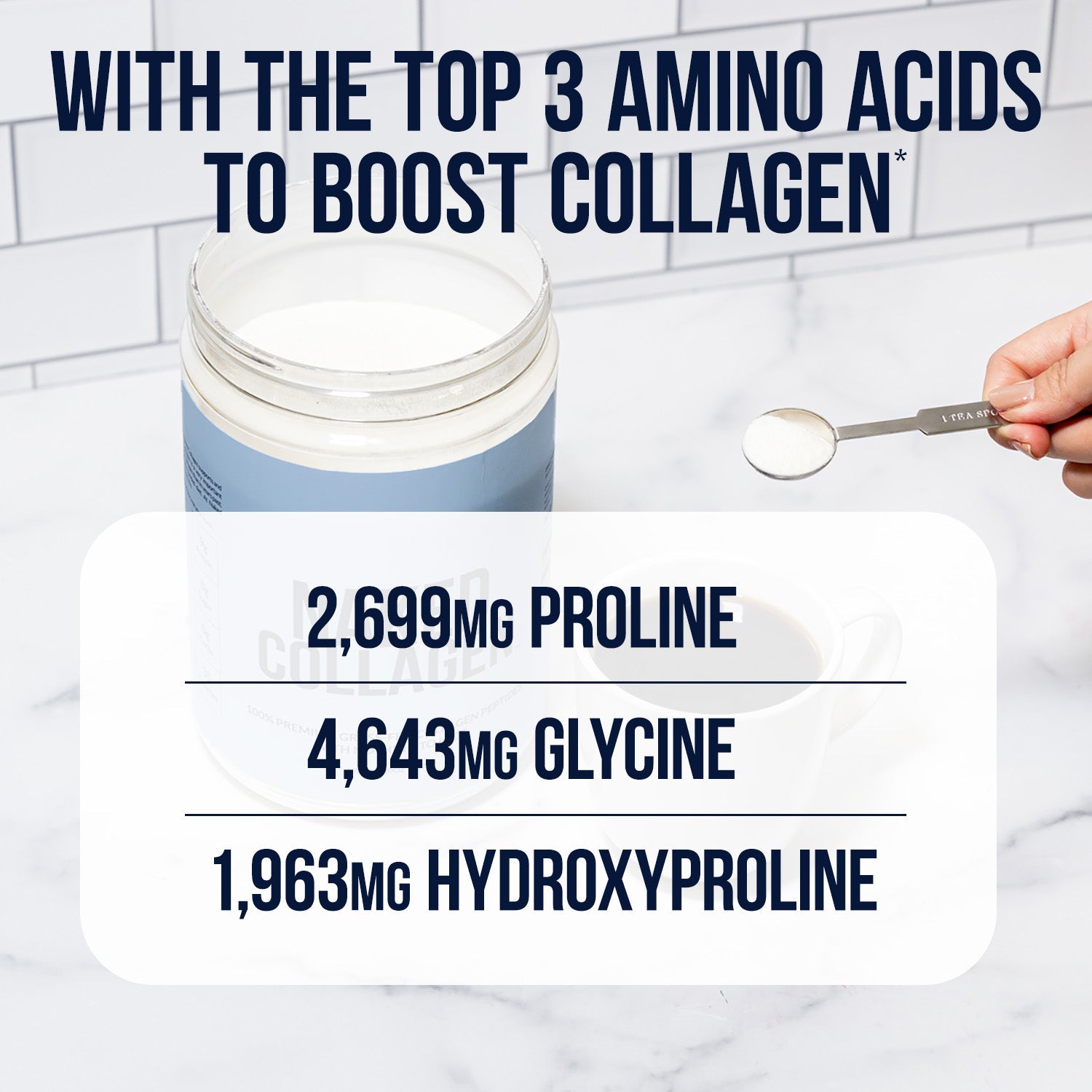 Chocolate Collagen Peptides Powder - Chocolate Collagen Peptides with a Straightforward Collagen Blend