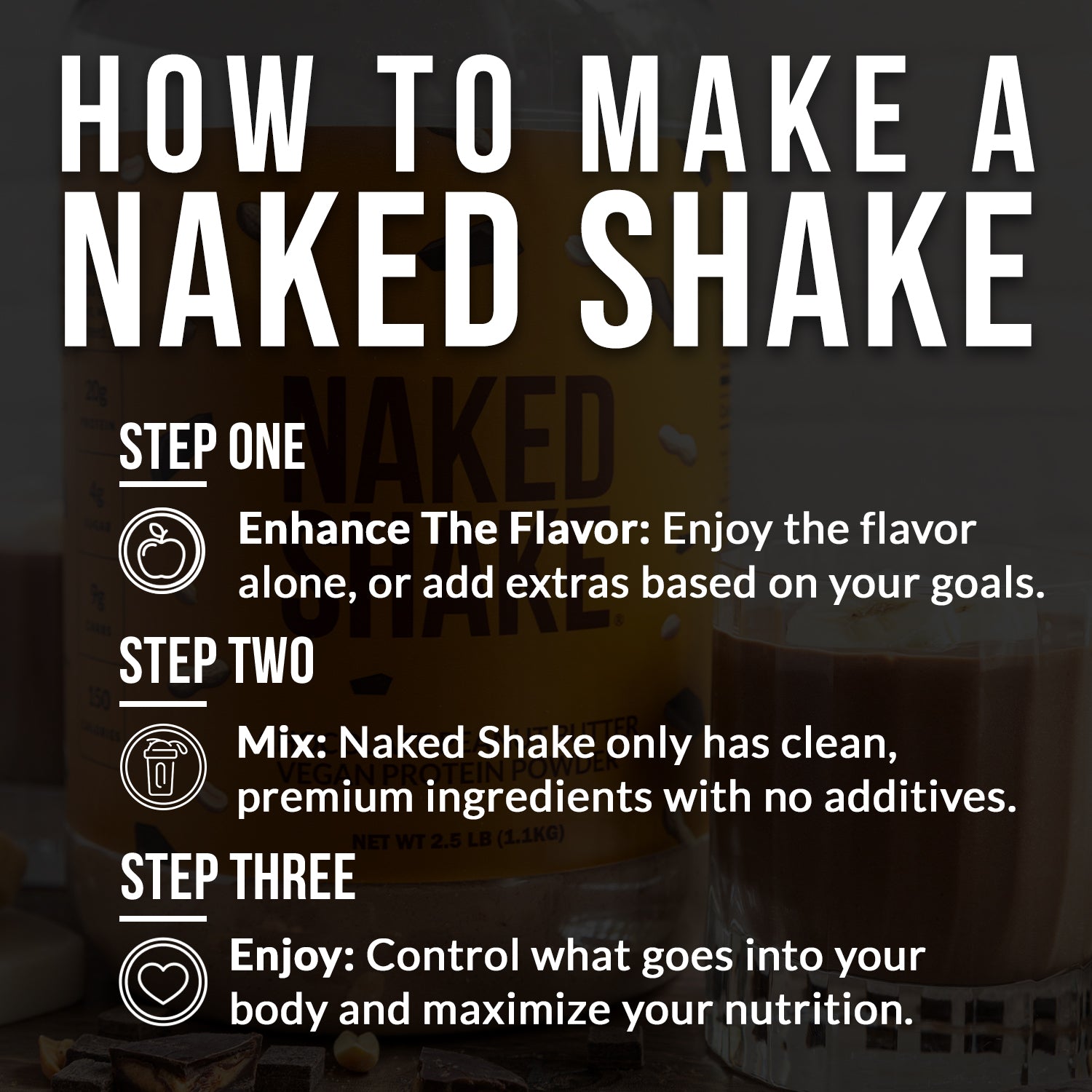 Chocolate PB Protein Shake - Chocolate Peanut Butter with a Convenient Shake - Friendly Formula