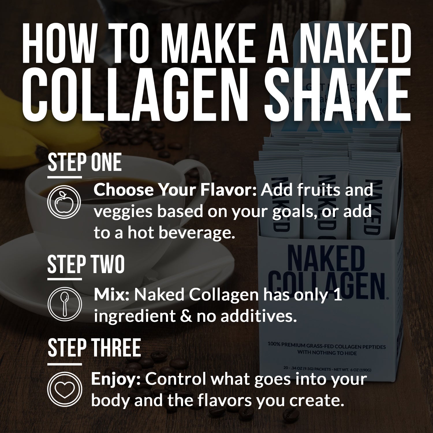 Collagen Peptides Packets - Stick Packs with a Straightforward Collagen Blend