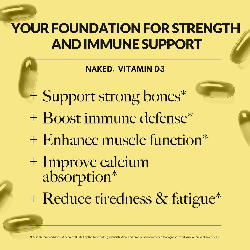 Daily Vitamin D3 Supplement - Vitamin D3 for Convenient Home or Travel Use