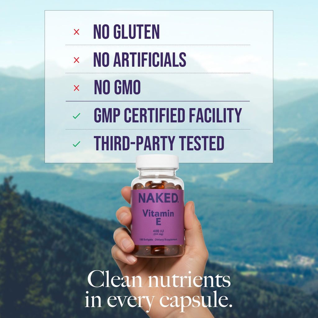 Daily Vitamin E Supplement - Vitamin E for Convenient Home or Travel Use