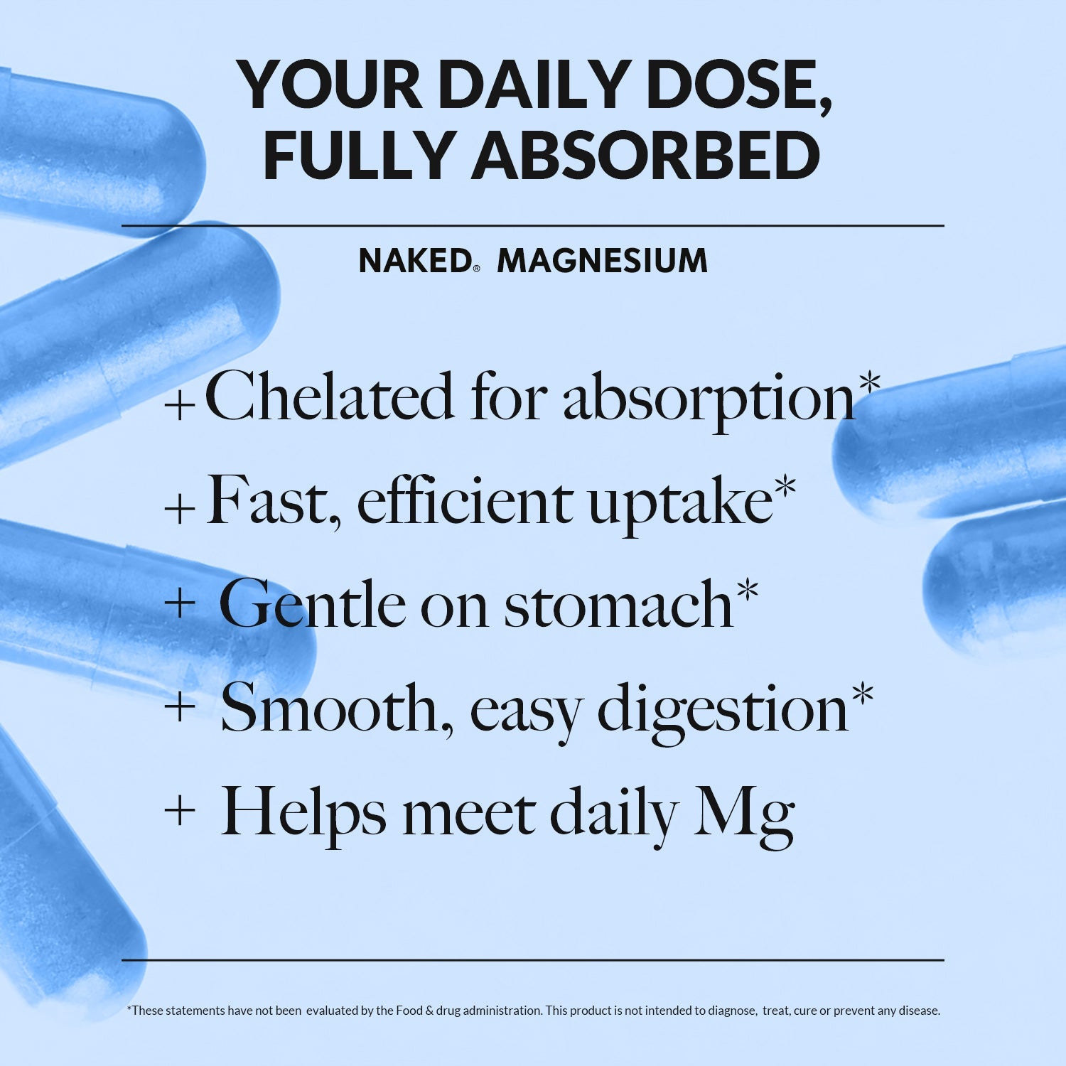 Daily Magnesium Supplement - Magnesium for Convenient Home or Travel Use