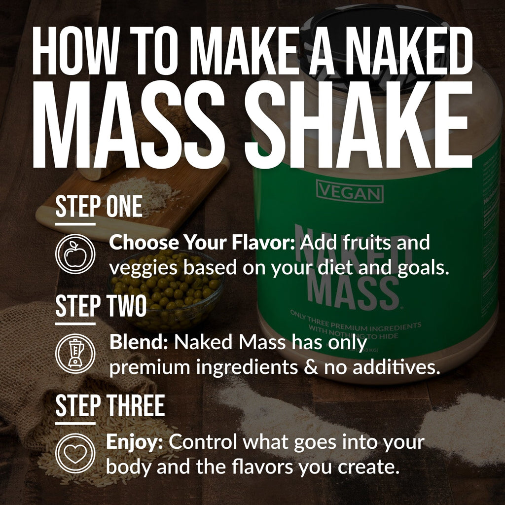 Double Chocolate Vegan Mass Gainer Supplement - Double Chocolate (Vegan) with an Easy - Mix High - Calorie Formula