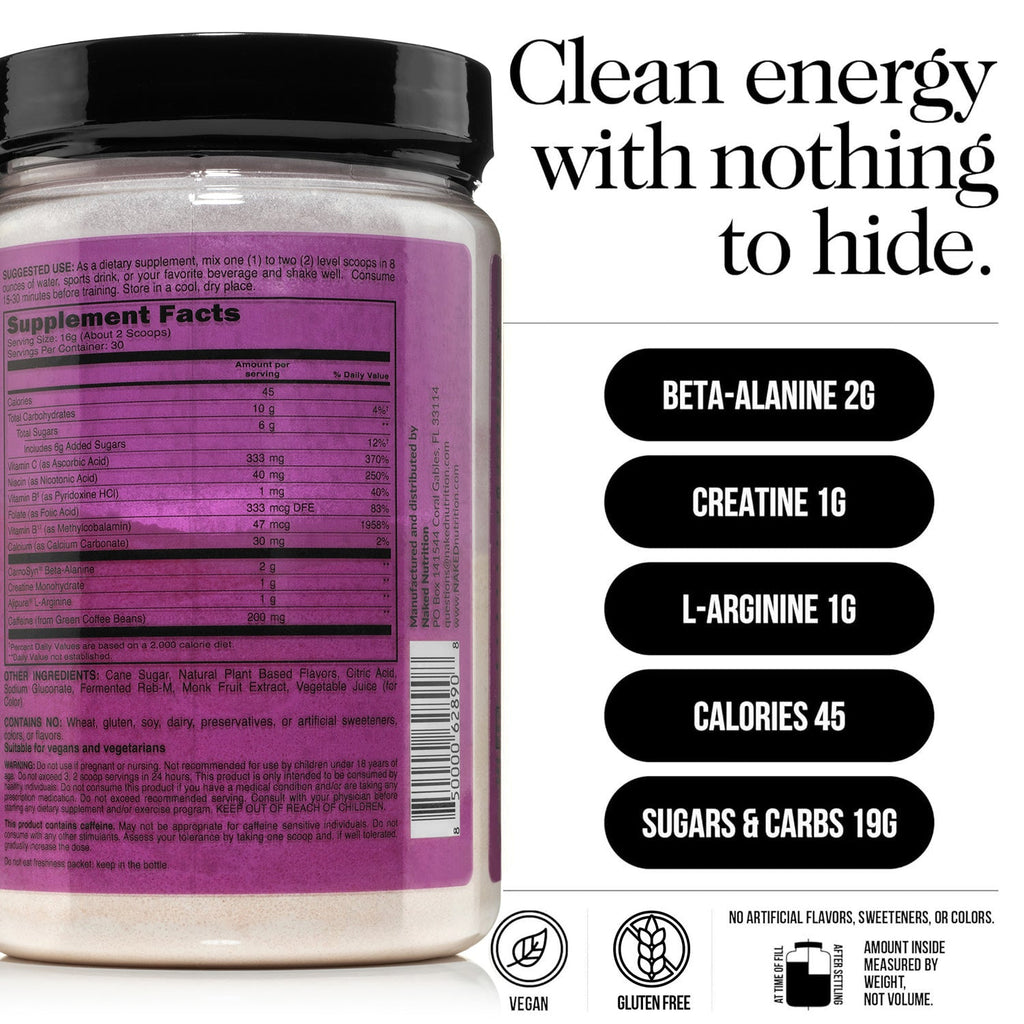 Fruit Punch Pre Workout Supplement - Fruit Punch with an Easy - Mix Workout Format