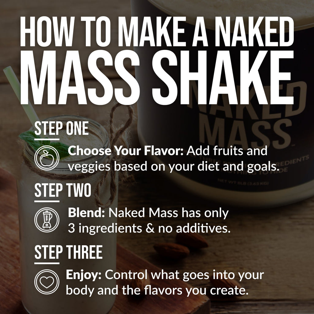 Mass Gainer Protein Supplement - Unflavored with an Easy - Mix High - Calorie Formula