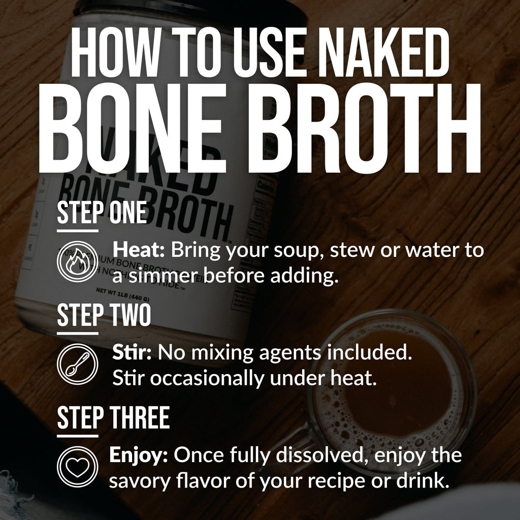 Bone Broth Protein Powder for Easy Mixing at Home or On the Go