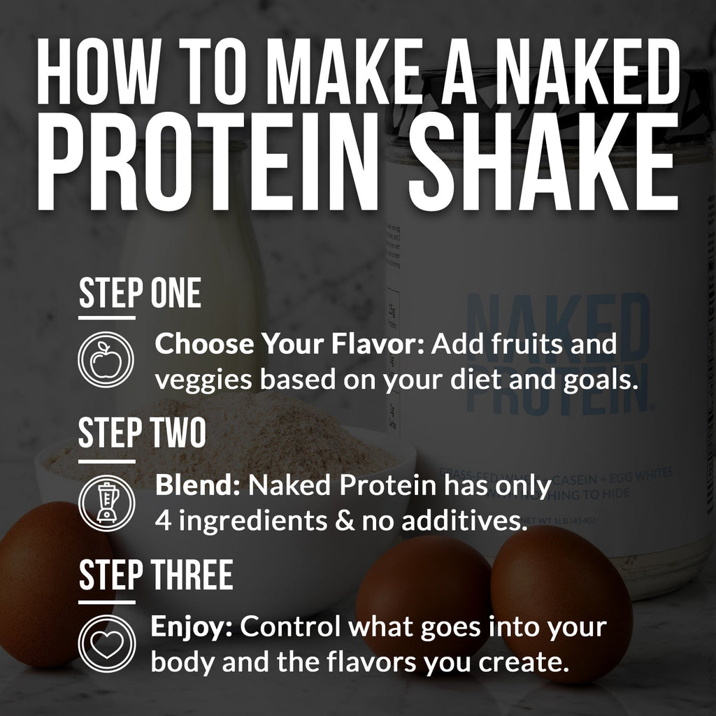 Protein Powder Blend - 3LB Egg Whey and Casein Protein Blend - 3LB for Easy Mixing at Home or On the Go