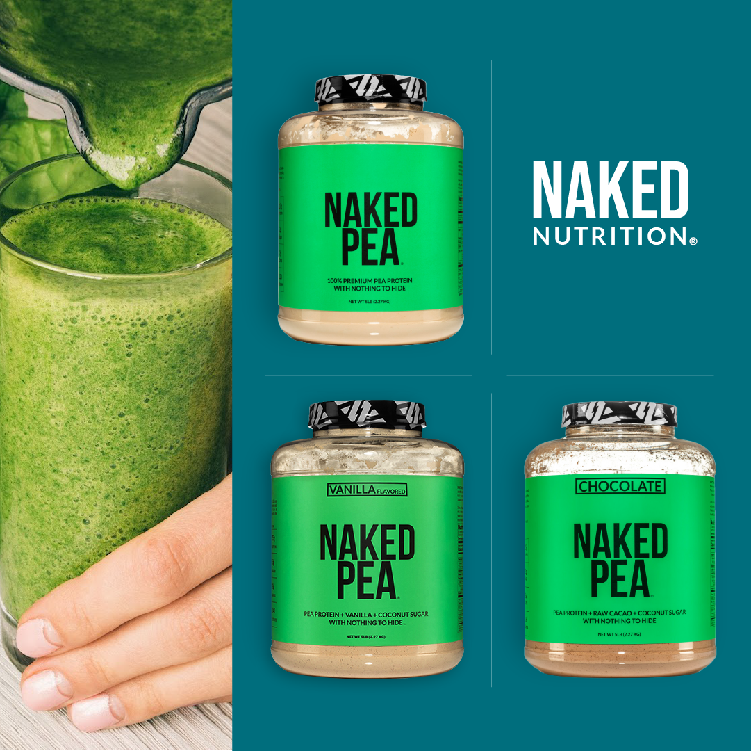 Vanilla Pea Protein Powder - Vanilla - Standard Size for Easy Mixing at Home or On the Go