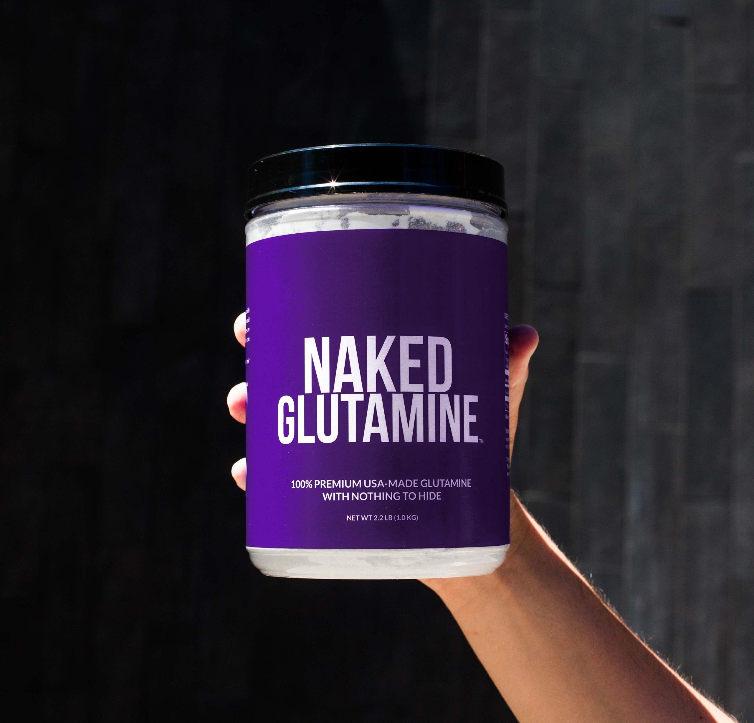 Glutamine Powder - 2.2LB with an Easy - Mix Workout Format