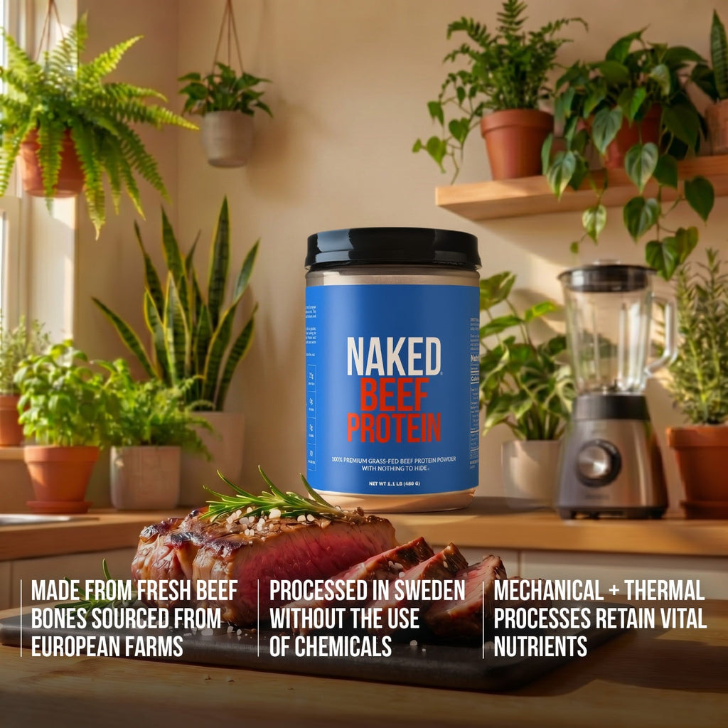 Beef Protein Powder - Unflavored for Easy Mixing at Home or On the Go