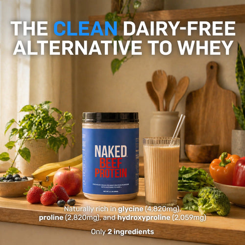 Beef Protein Powder - Unflavored for Easy Mixing at Home or On the Go