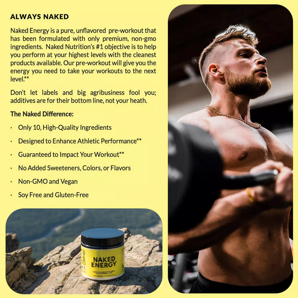 Pre Workout Supplement - Unflavored with an Easy - Mix Workout Format