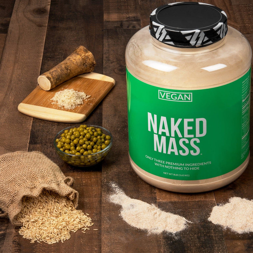 Vegan Mass Gainer Supplement - Unflavored (Vegan) 12LB with an Easy - Mix High - Calorie Formula