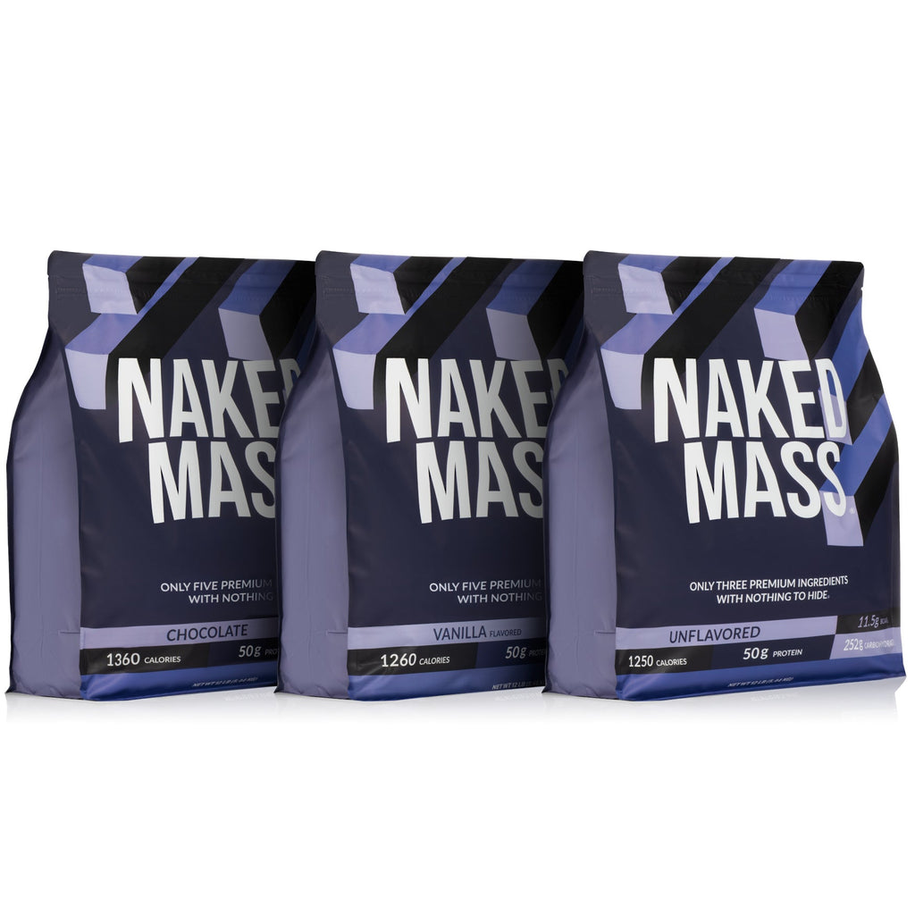 Mass Gainer Protein Supplement - Unflavored 12LB with an Easy - Mix High - Calorie Formula